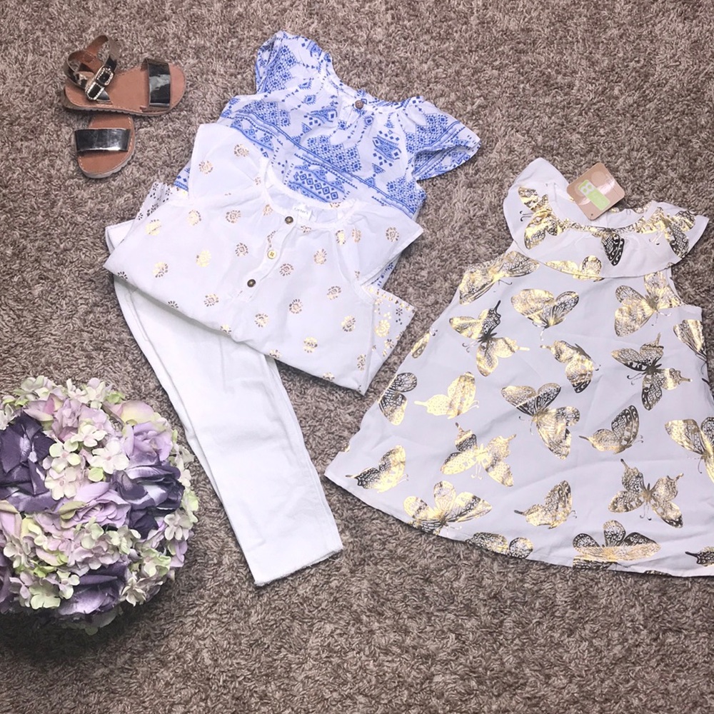 Carters Girls Outfit with Crazy8 Dress